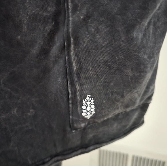 NWOT Free People Hot Shot Tee Romper Washed Black - Picture 9 of 14